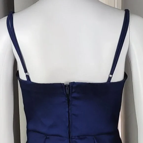 Windsor Wedding, Prom, Formal, Evening, Navy Blue Mini Dress. Size 3/4 - Picture 4 of 11